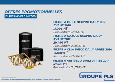 Offre Promotionnelle : FILTRES NEXPRO & IVECO 